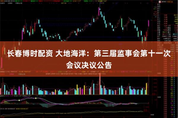 长春博时配资 大地海洋：第三届监事会第十一次会议决议公告