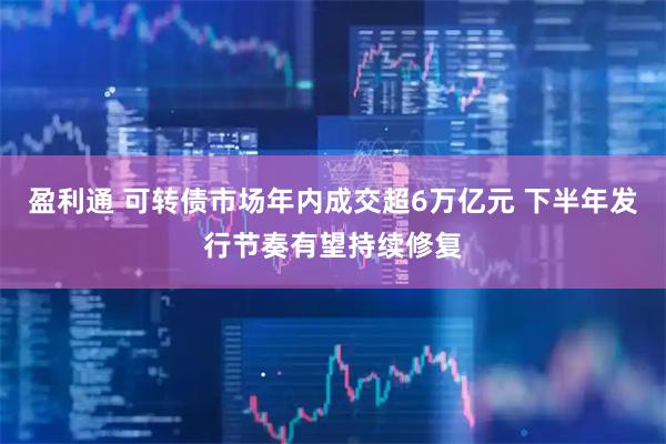 盈利通 可转债市场年内成交超6万亿元 下半年发行节奏有望持续修复