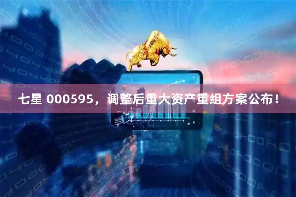 七星 000595,调整后重大资产重组方案公布!