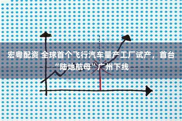 宏粤配资 全球首个飞行汽车量产工厂试产，首台“陆地航母”广州下线