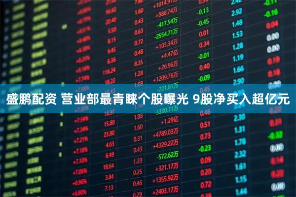 盛鹏配资 营业部最青睐个股曝光 9股净买入超亿元